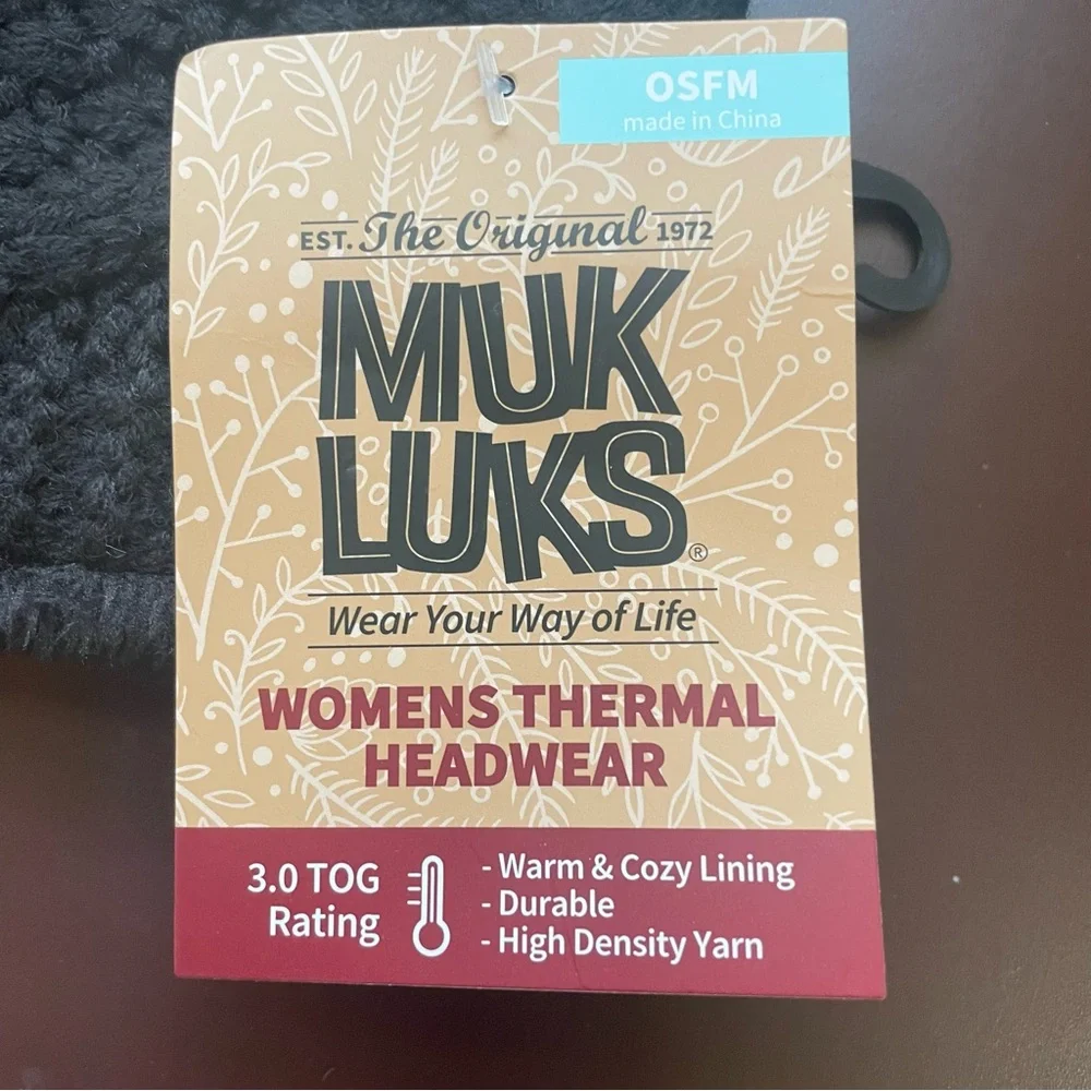 Muk Luks Women’s Thermal Headwear - OSFM, NWT